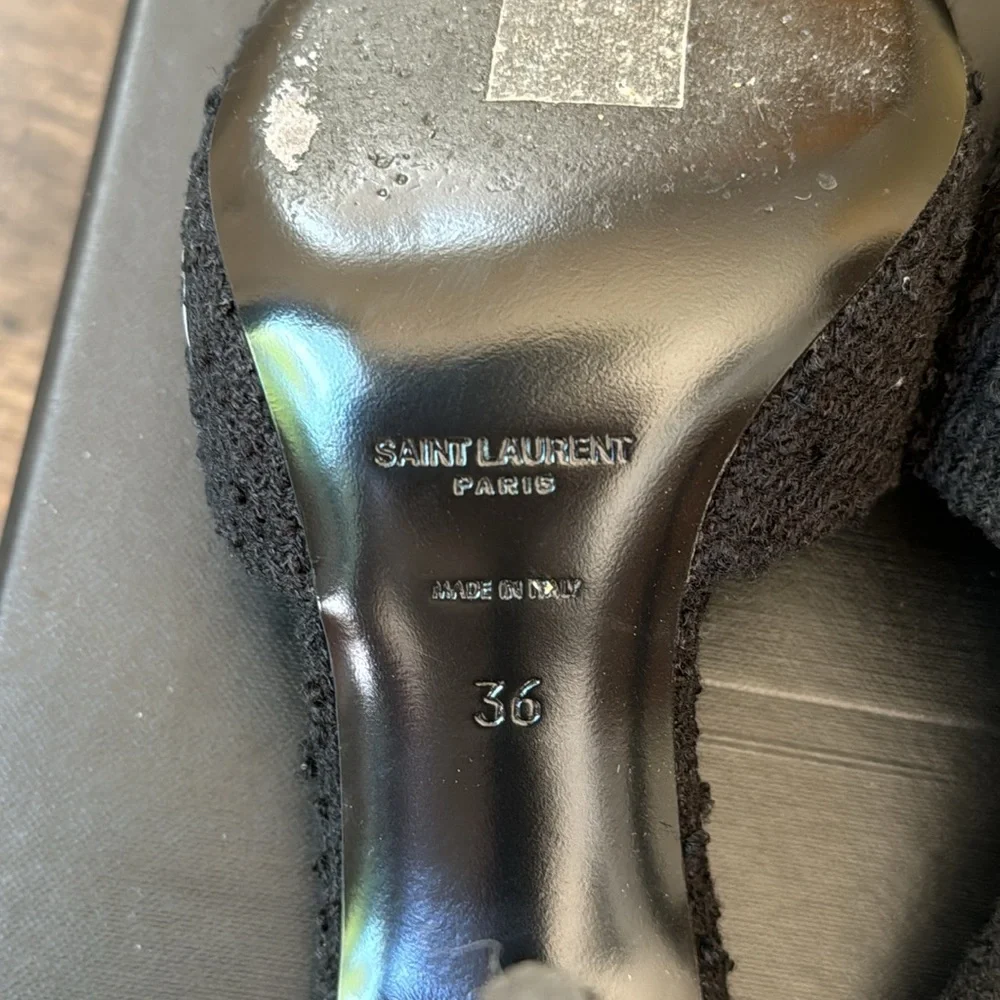 EUC Saint Laurent LA 16 boucle Mules - Picture 8 of 9